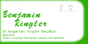 benjamin ringler business card