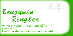 benjamin ringler business card